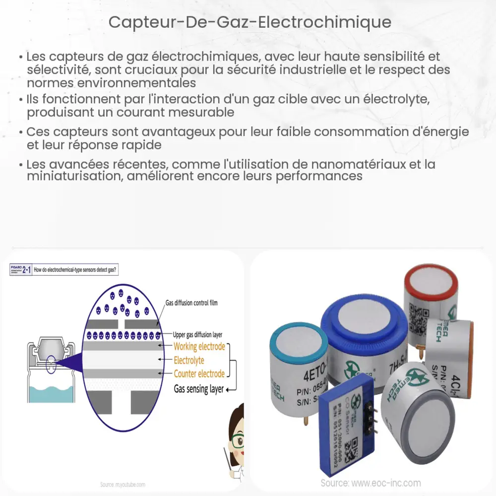 Capteur de gaz électrochimique