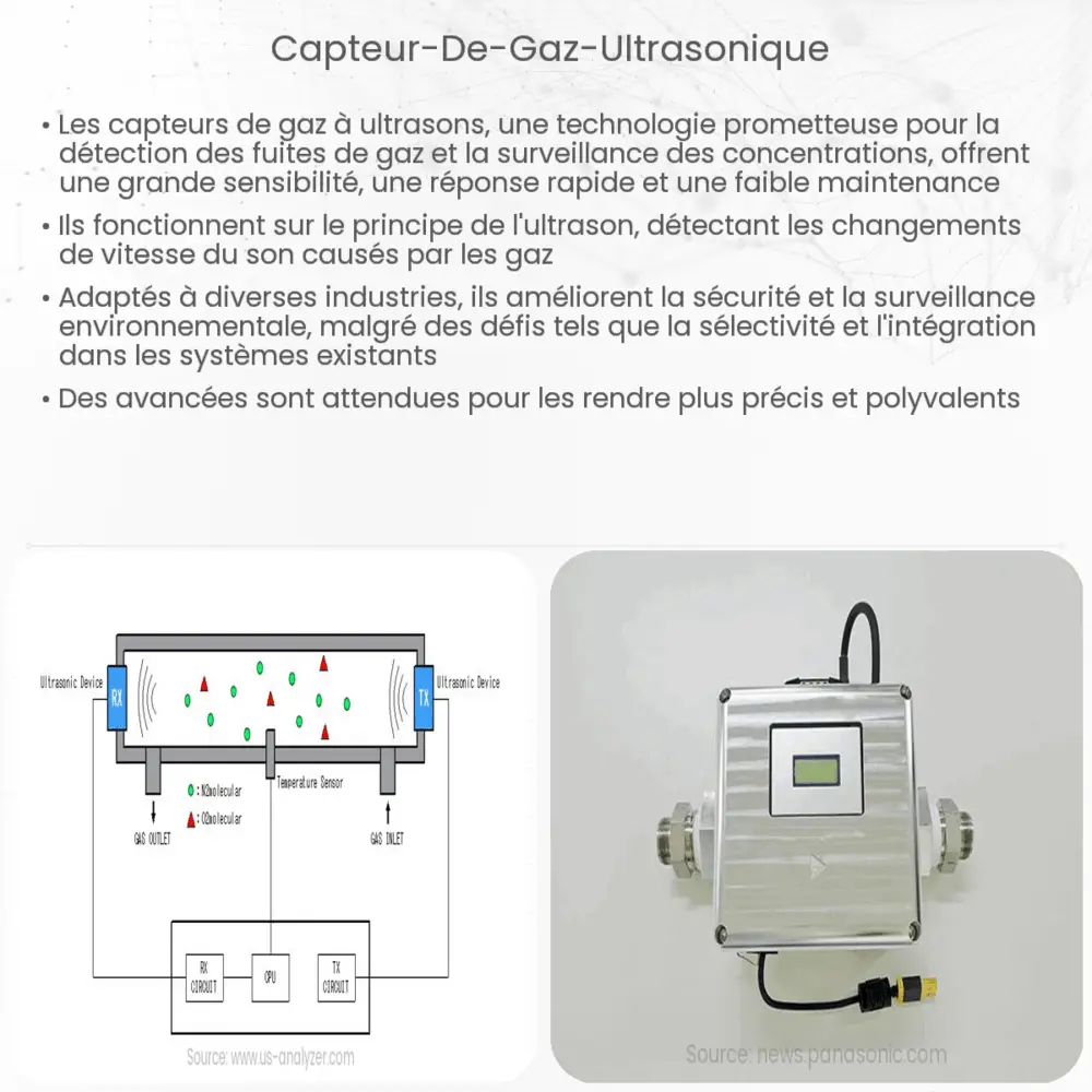 Capteur de gaz ultrasonique