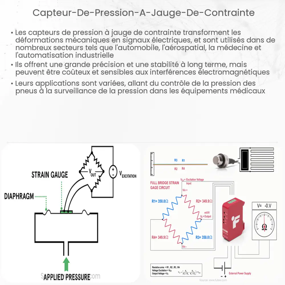 Capteur de pression à jauge de contrainte
