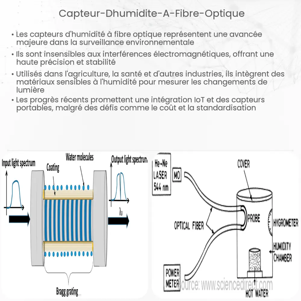 Capteur d'humidité à fibre optique