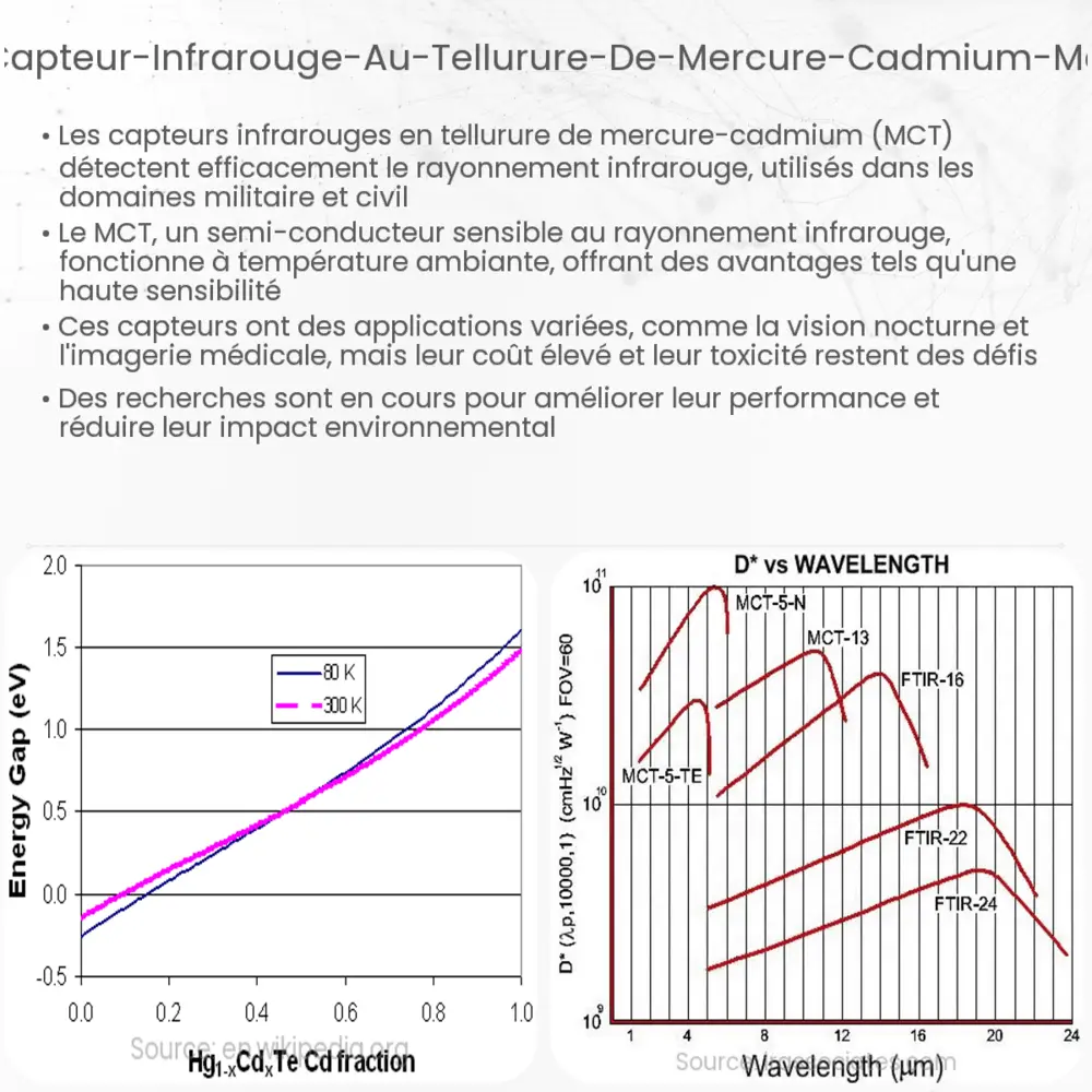 Capteur infrarouge au tellurure de mercure-cadmium (MCT)