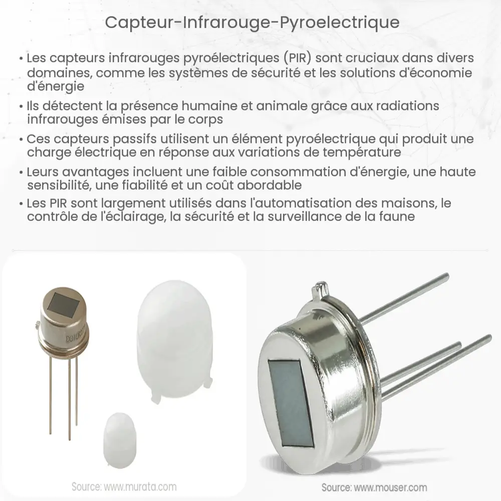 Capteur infrarouge pyroélectrique