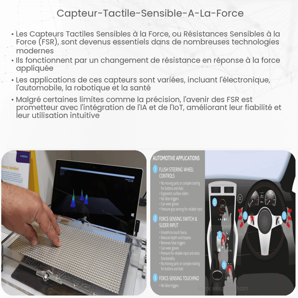 Capteur tactile sensible à la force