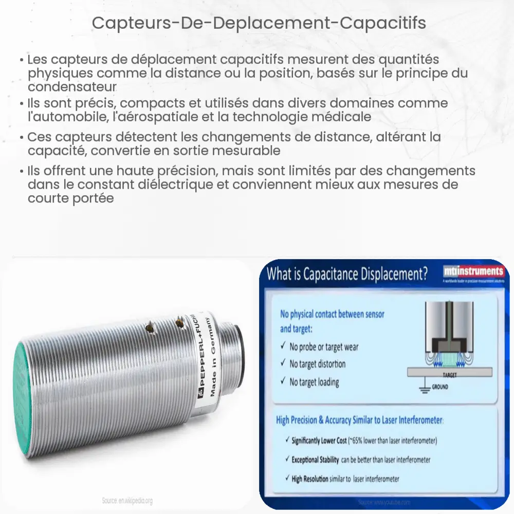 Capteurs de déplacement capacitifs