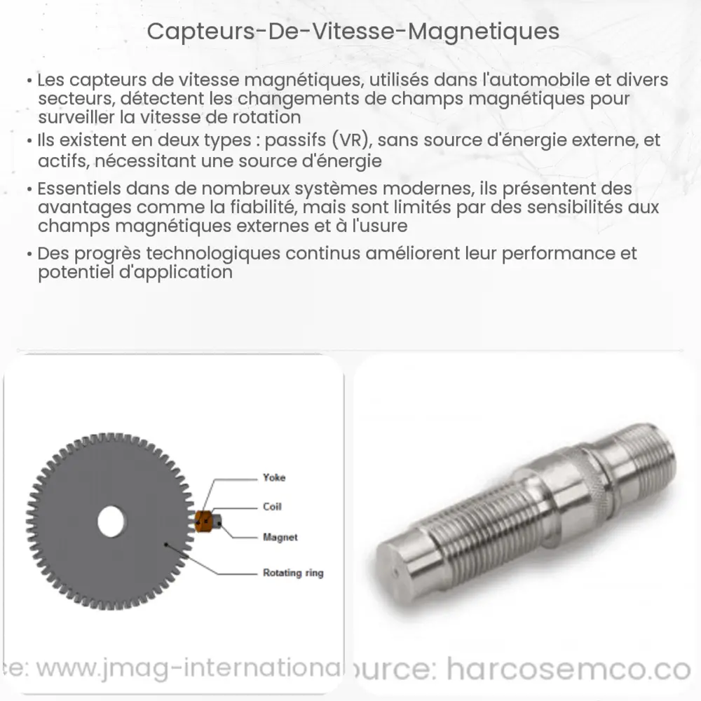 Capteurs de vitesse magnétiques