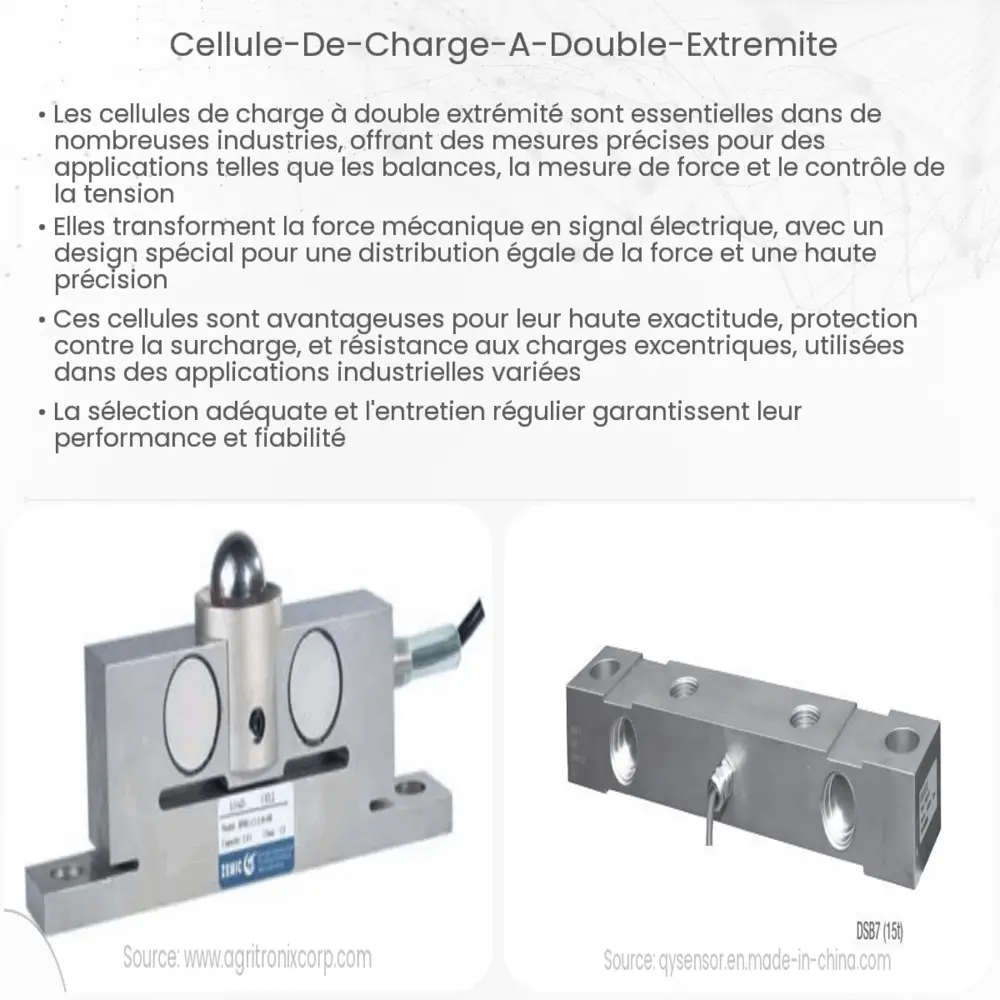 Cellule de charge à double extrémité