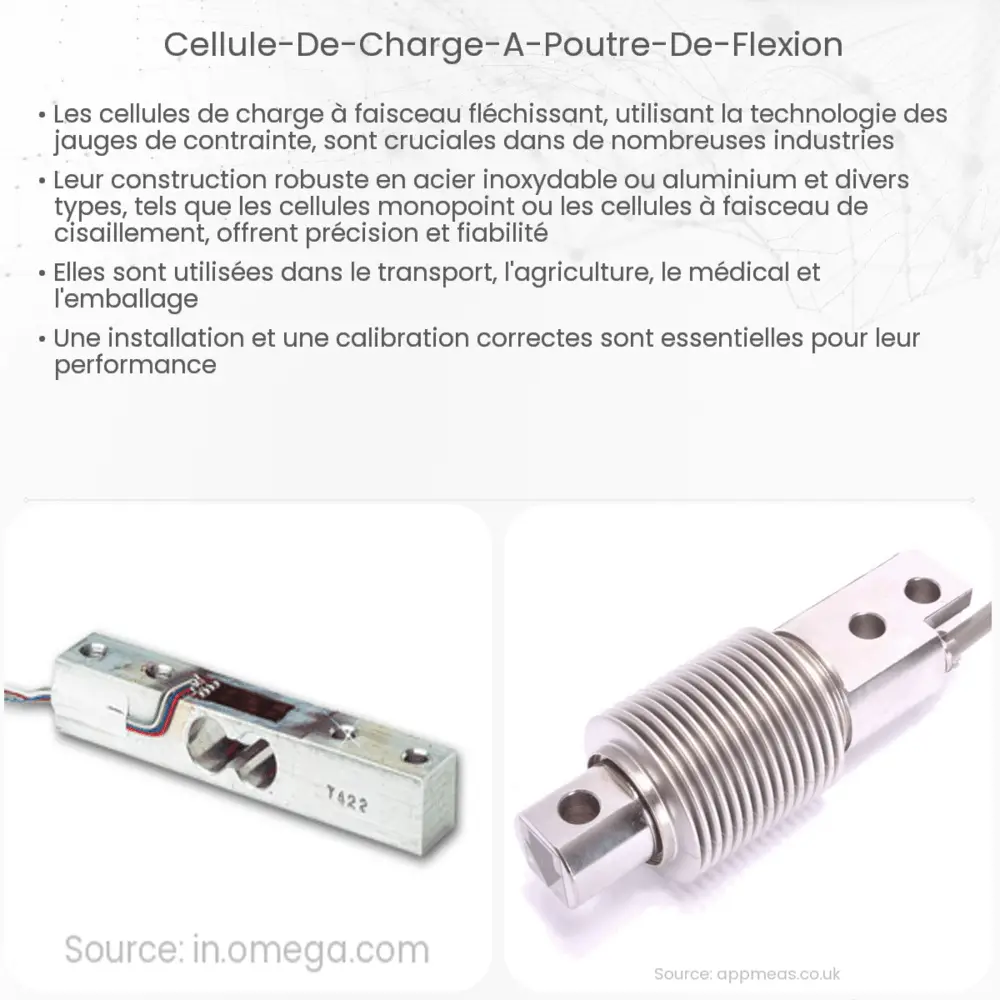 Cellule de charge à poutre de flexion