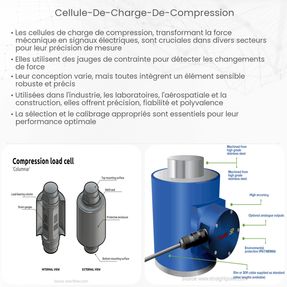 Cellule de charge de compression
