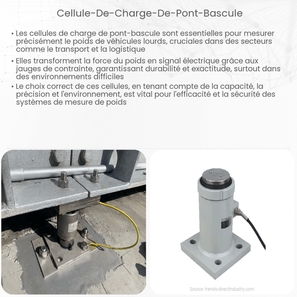 Cellule de charge de pont-bascule