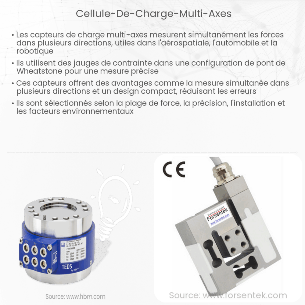 Cellule de charge multi-axes