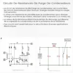 Circuits de résistances de purge de condensateurs