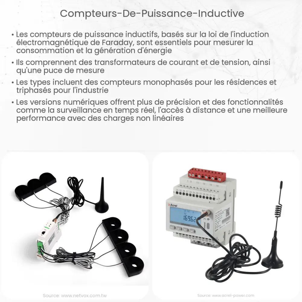 Compteurs de puissance inductive