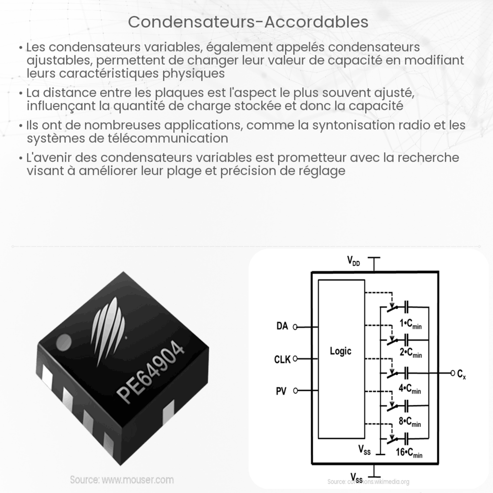 Condensateurs Accordables