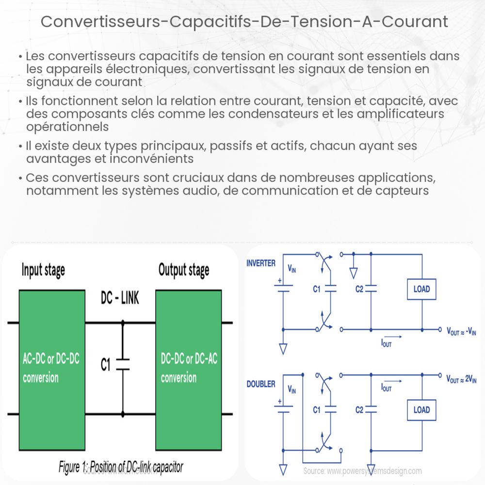 Convertisseurs capacitifs de tension à courant