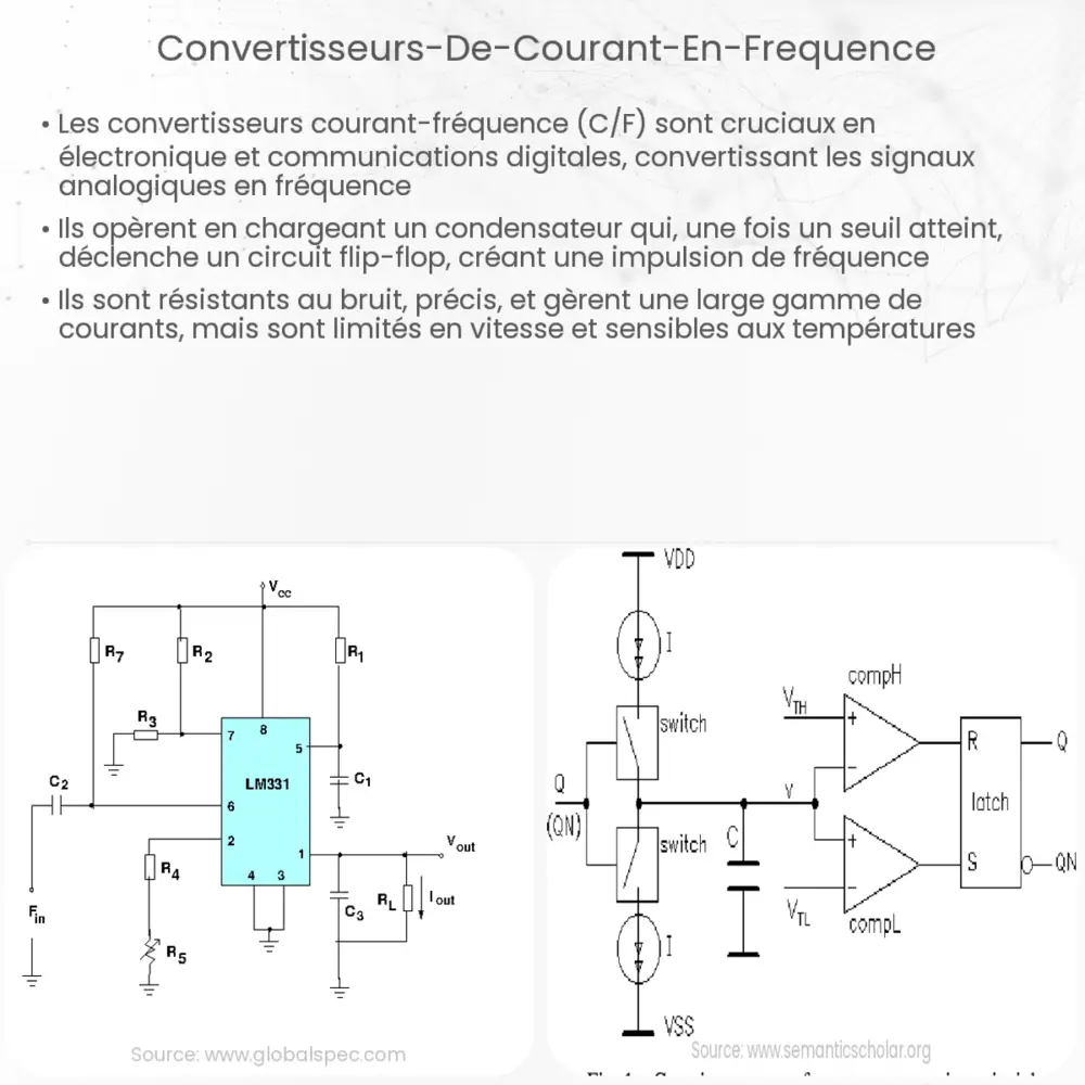 Convertisseurs de courant en fréquence