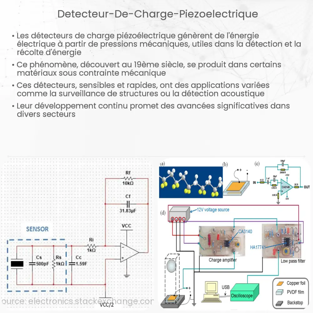 Détecteur de charge piézoélectrique