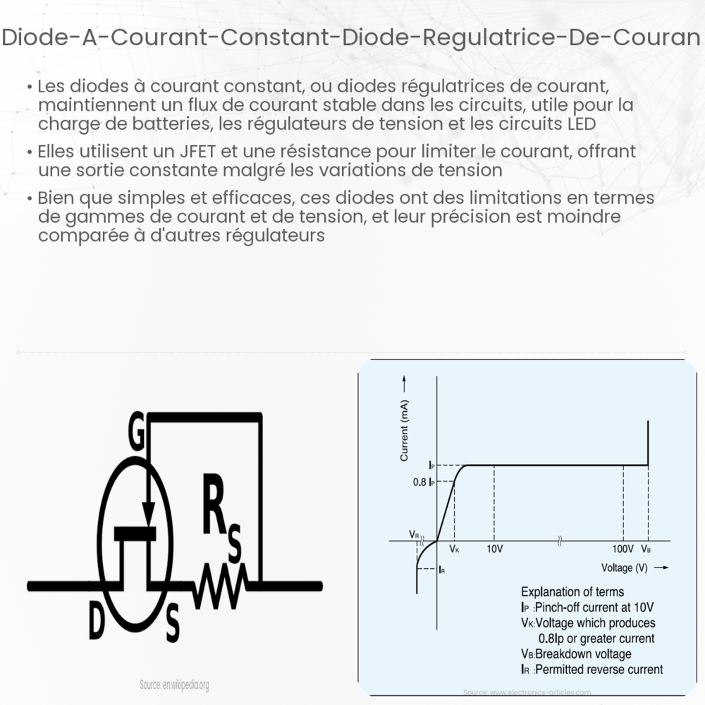 Diode à courant constant (diode régulatrice de courant)