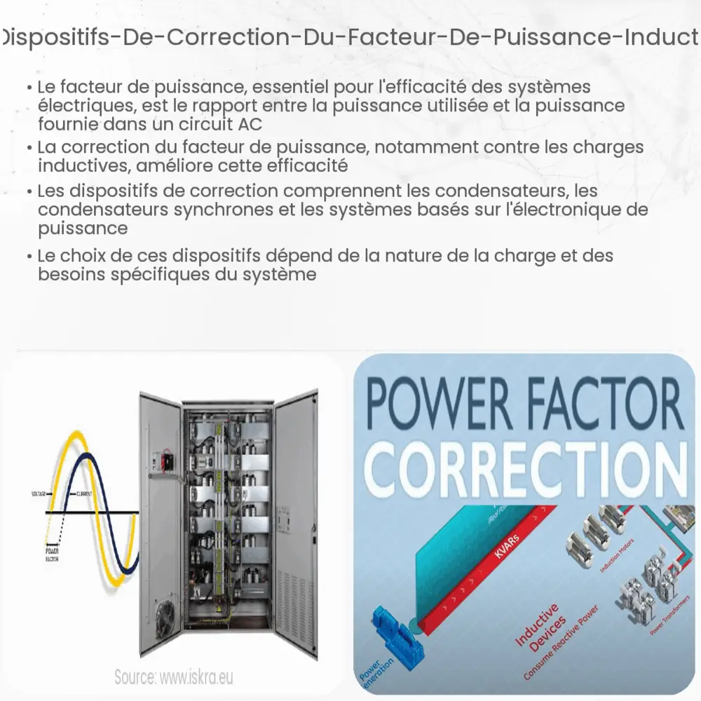 Dispositifs de correction du facteur de puissance inductif