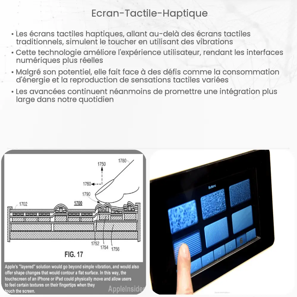 Écran tactile haptique