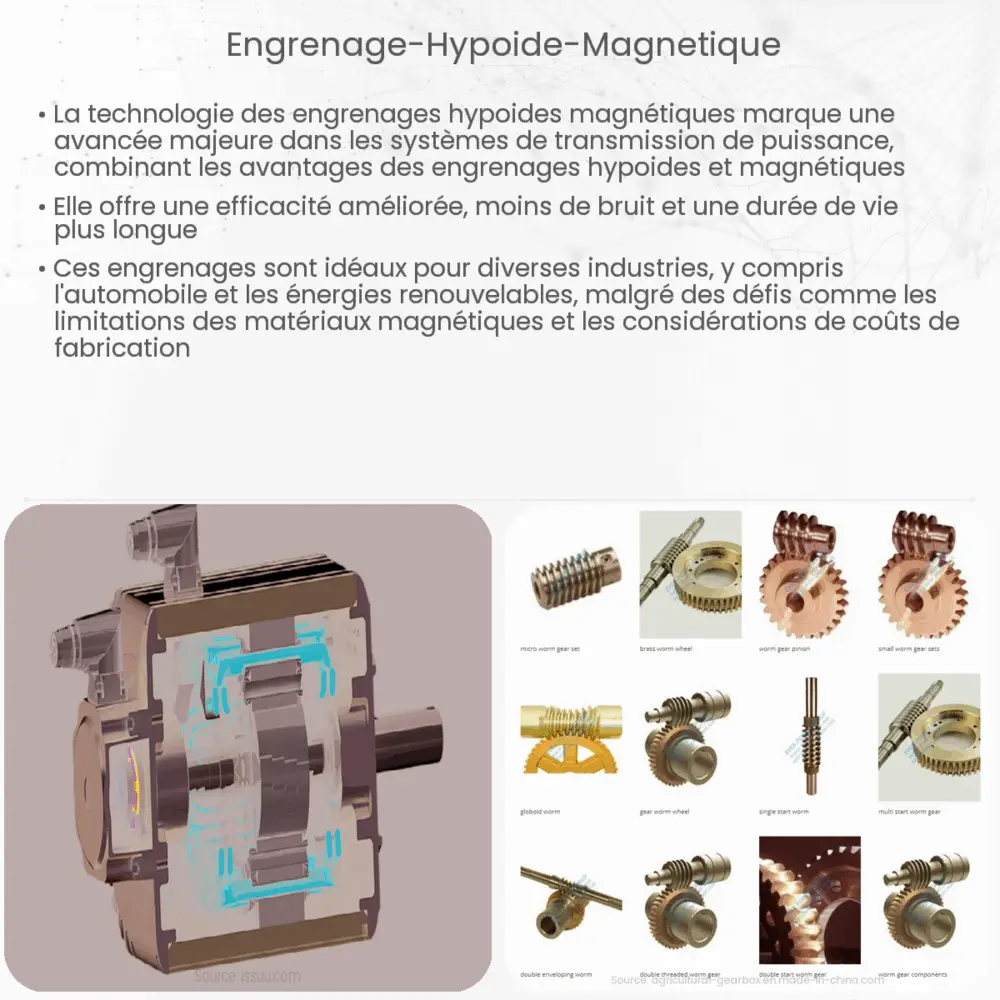 Engrenage hypoïde magnétique