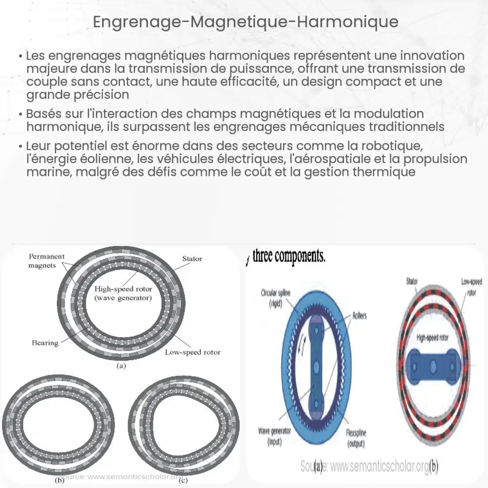 Engrenage magnétique harmonique