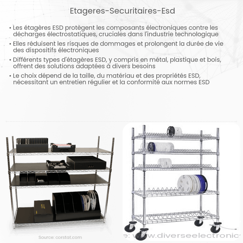 Étagères sécuritaires ESD