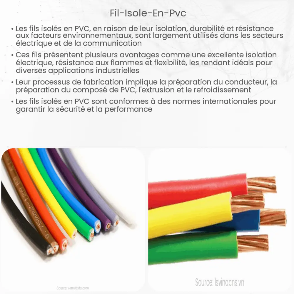 Fil isolé en PVC