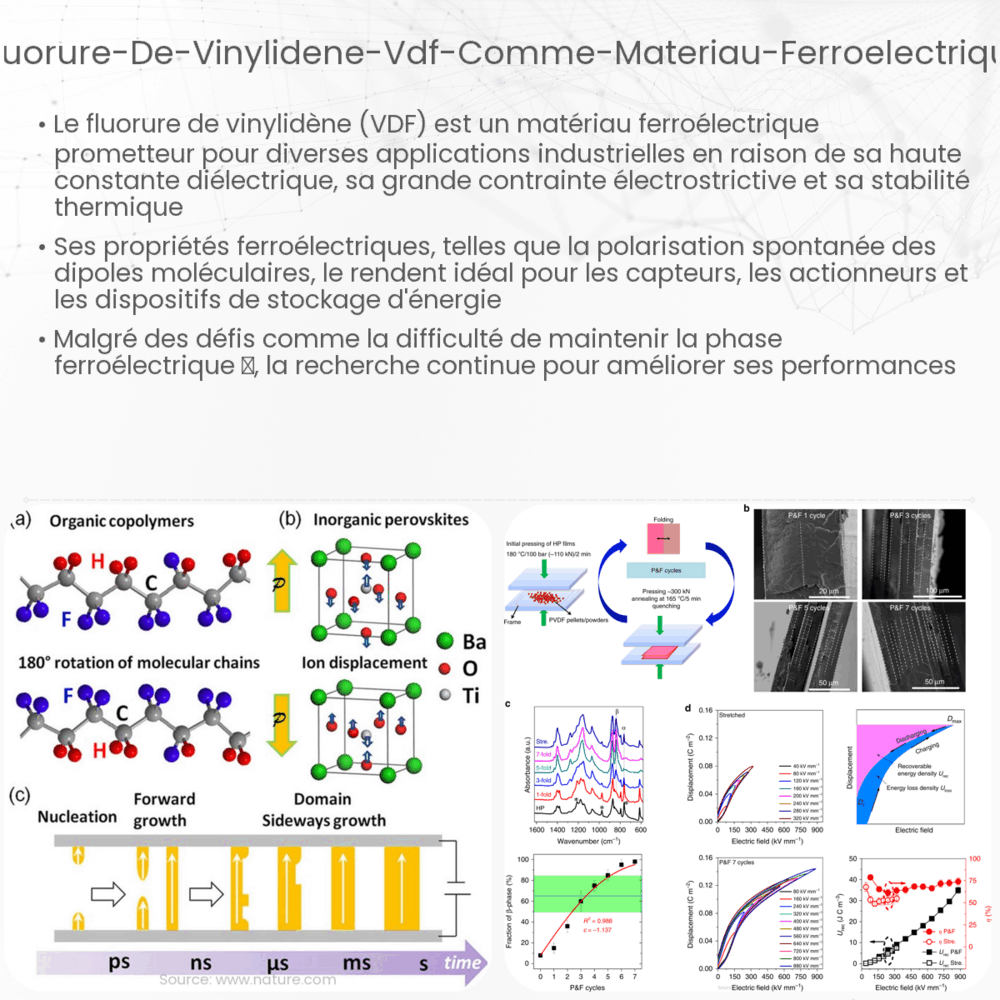 Fluorure de vinylidène (VDF) comme matériau ferroélectrique