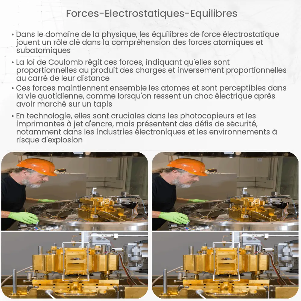 Forces électrostatiques équilibres