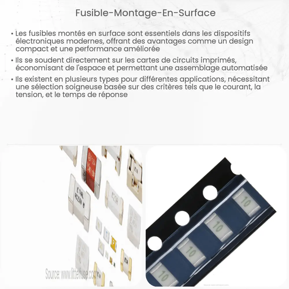 Fusible montage en surface