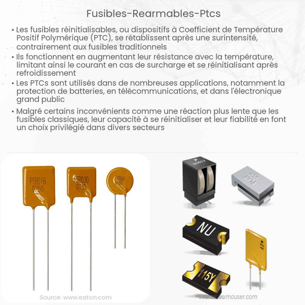Fusibles réarmables (PTCs)