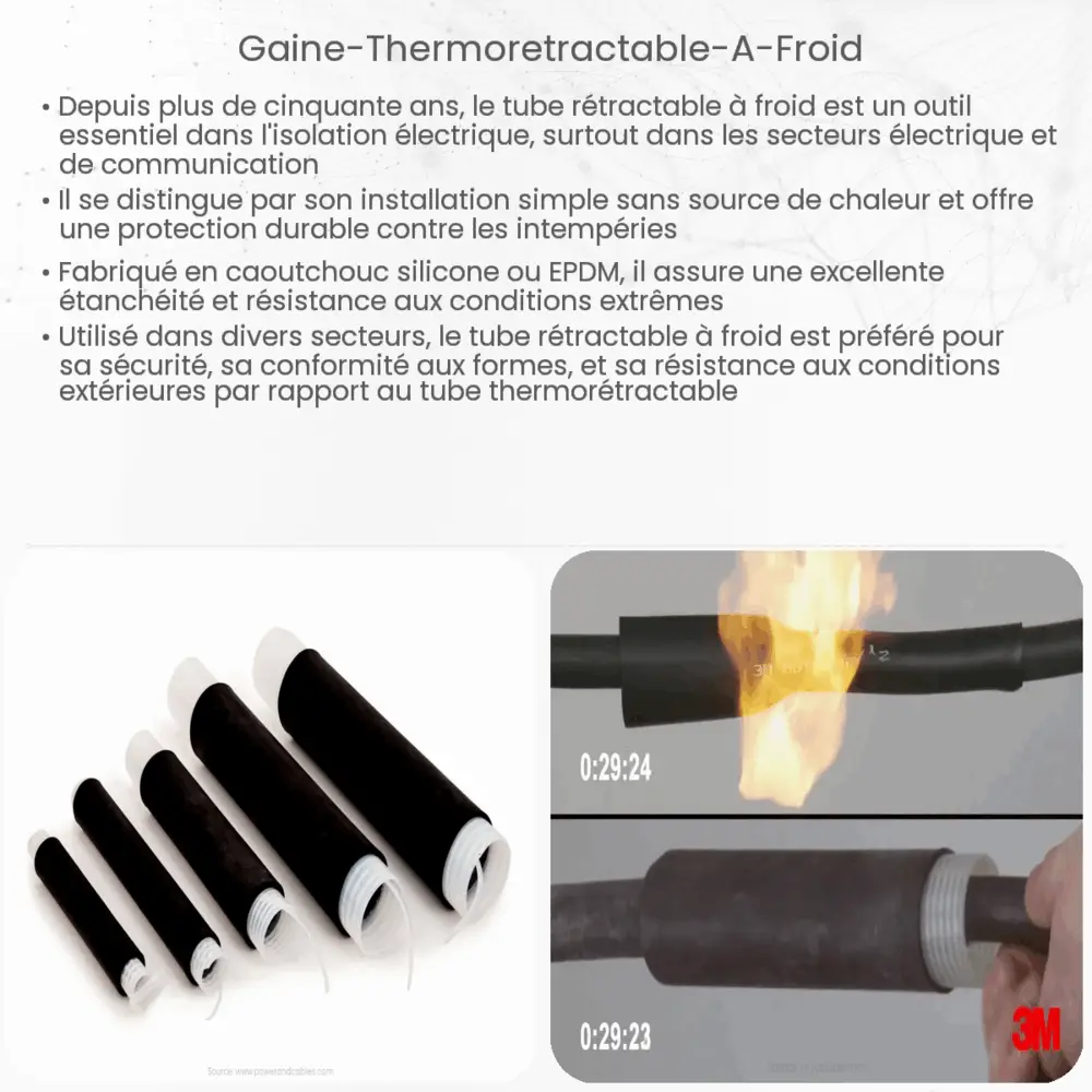 Gaine thermorétractable à froid