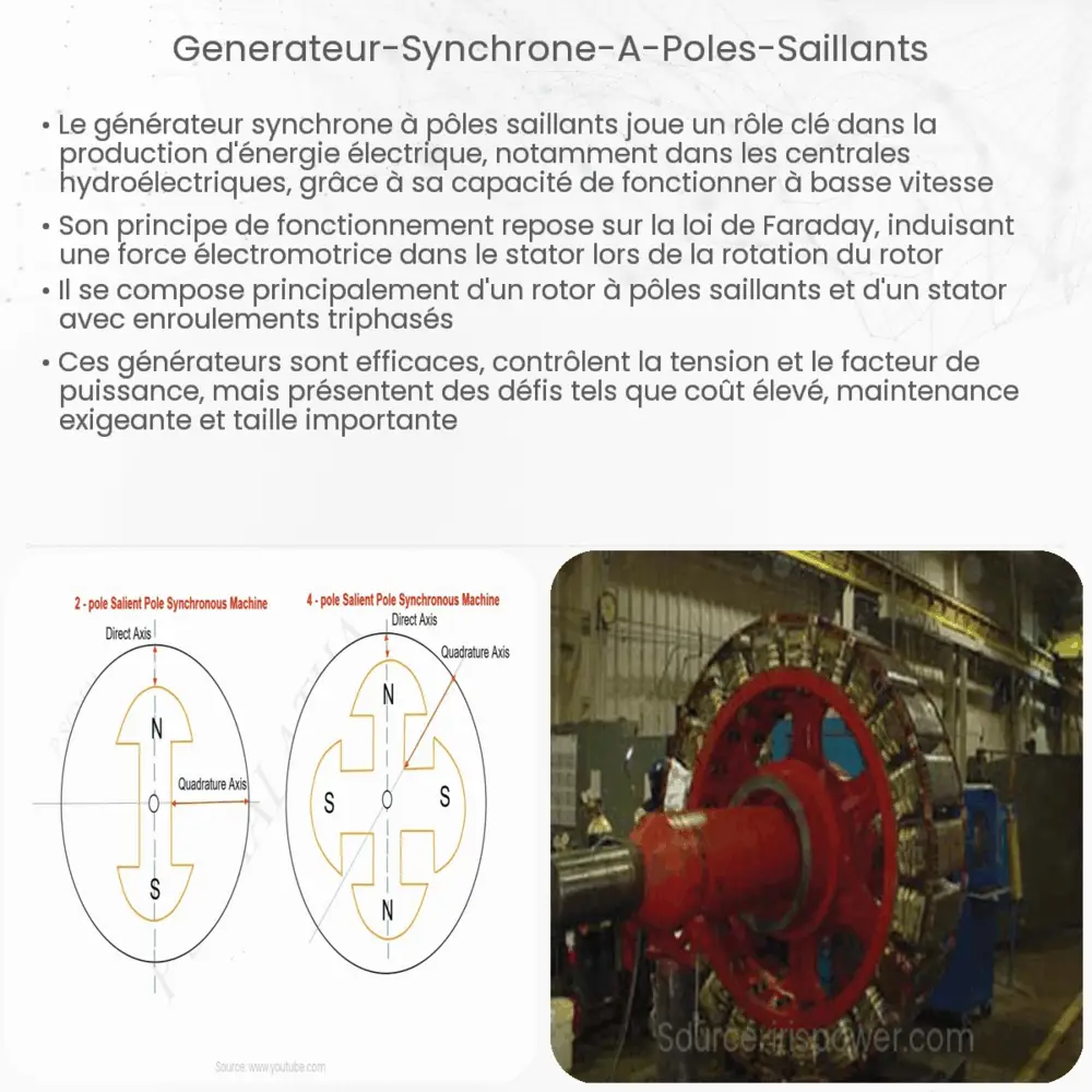 Générateur synchrone à pôles saillants