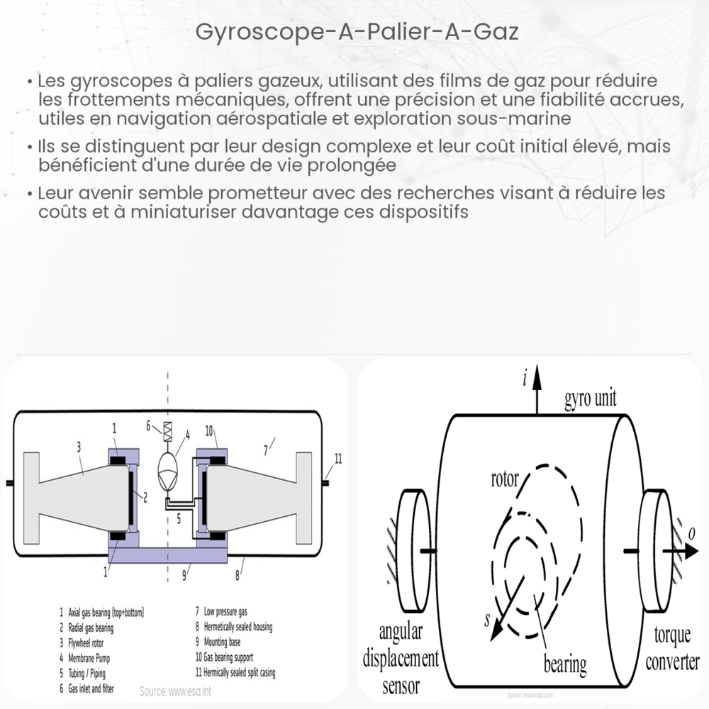 Gyroscope à palier à gaz