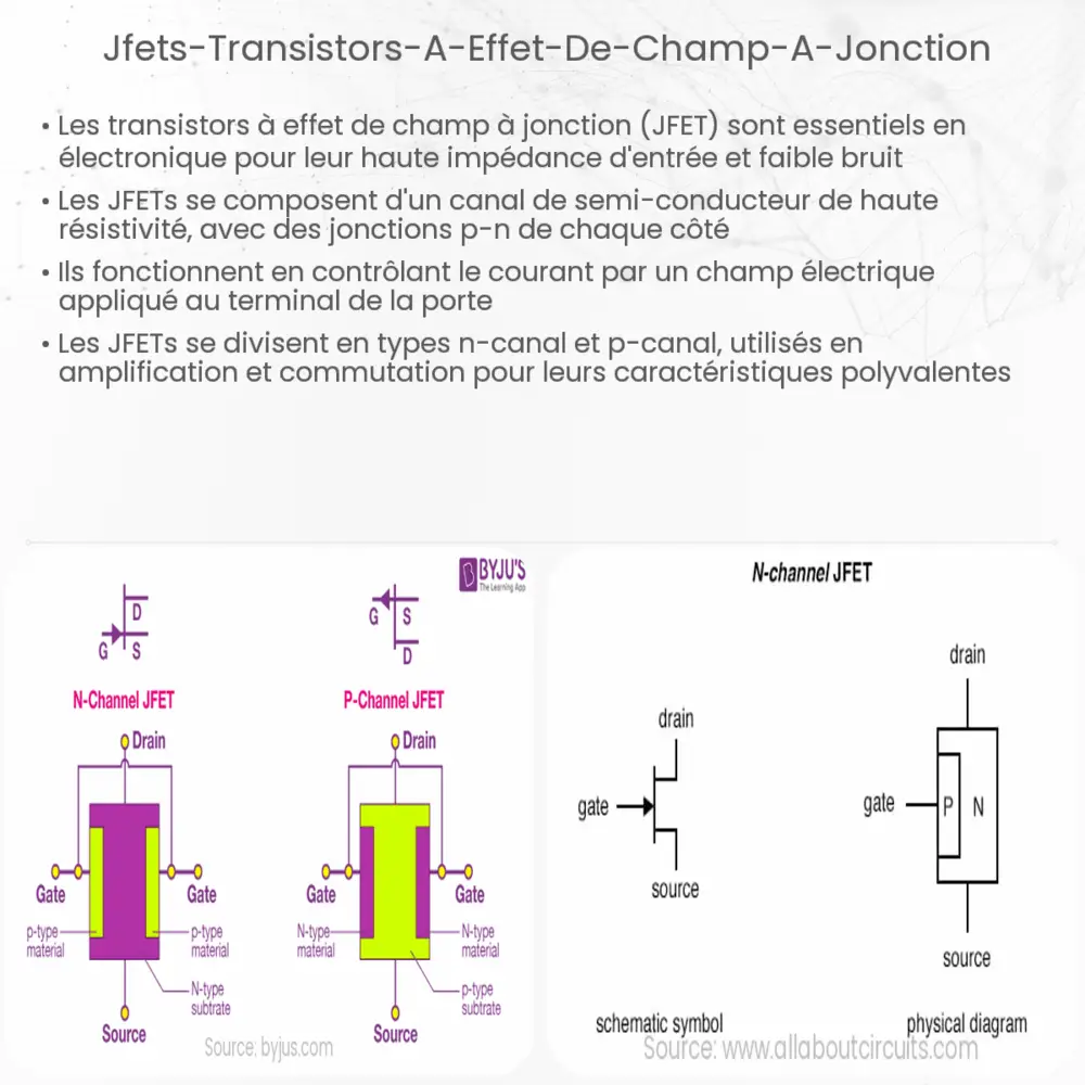 JFETs (Transistors à effet de champ à jonction)