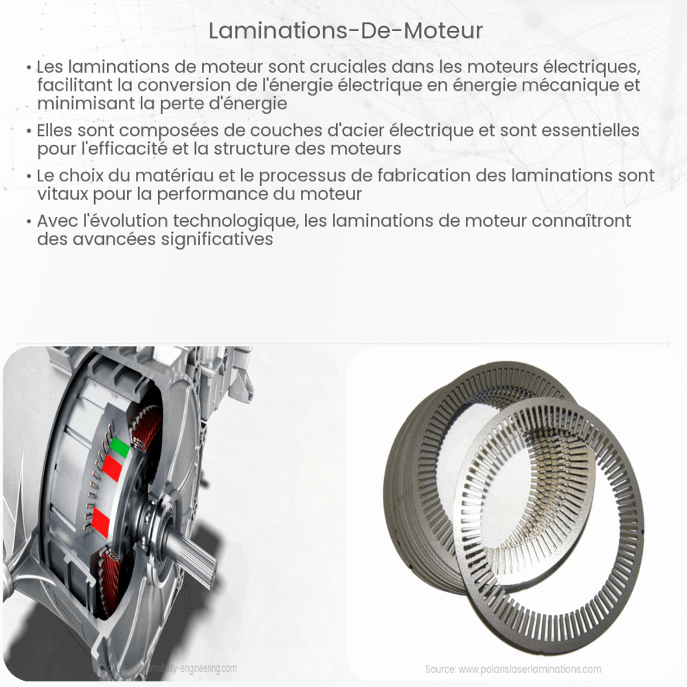 Laminations de moteur