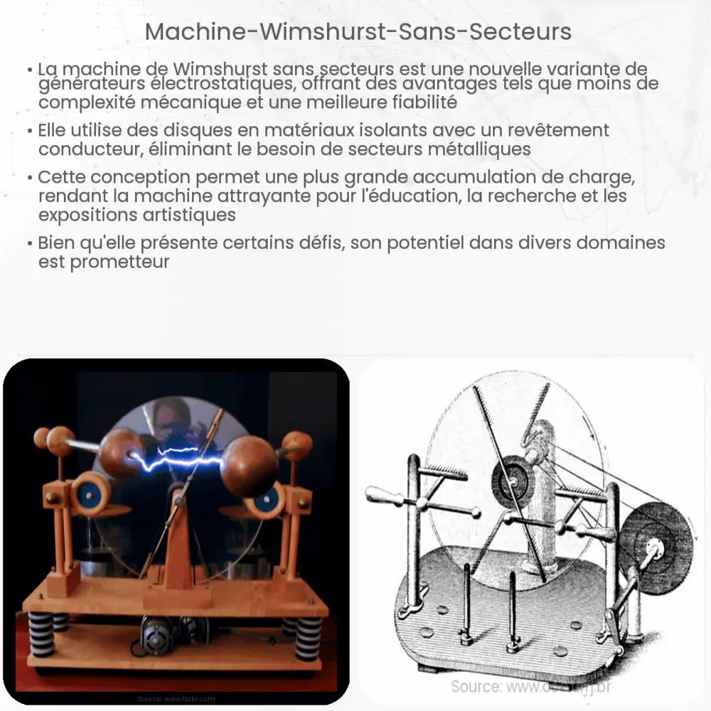 Machine Wimshurst sans secteurs