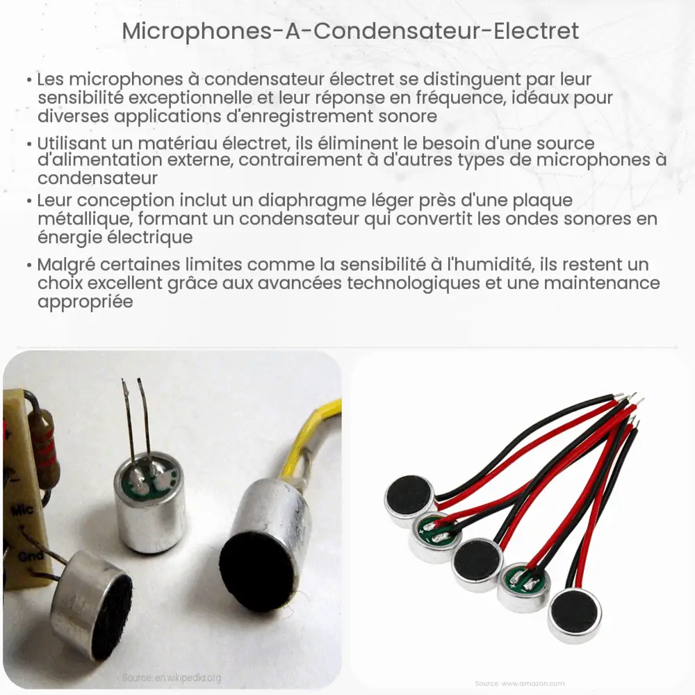 Microphones à condensateur électret