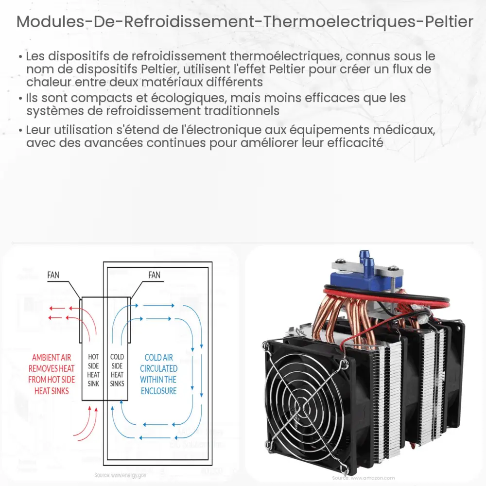 Modules de refroidissement thermoélectriques (Peltier)