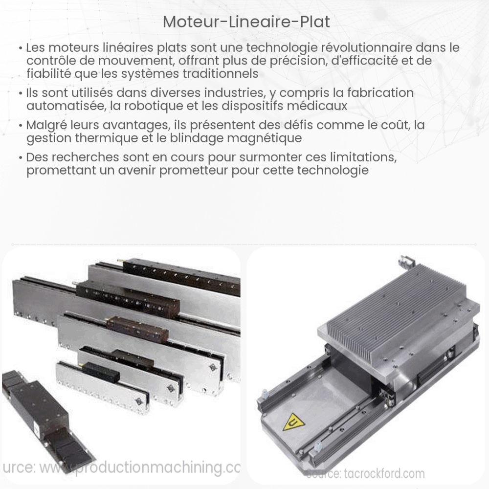 Moteur linéaire plat