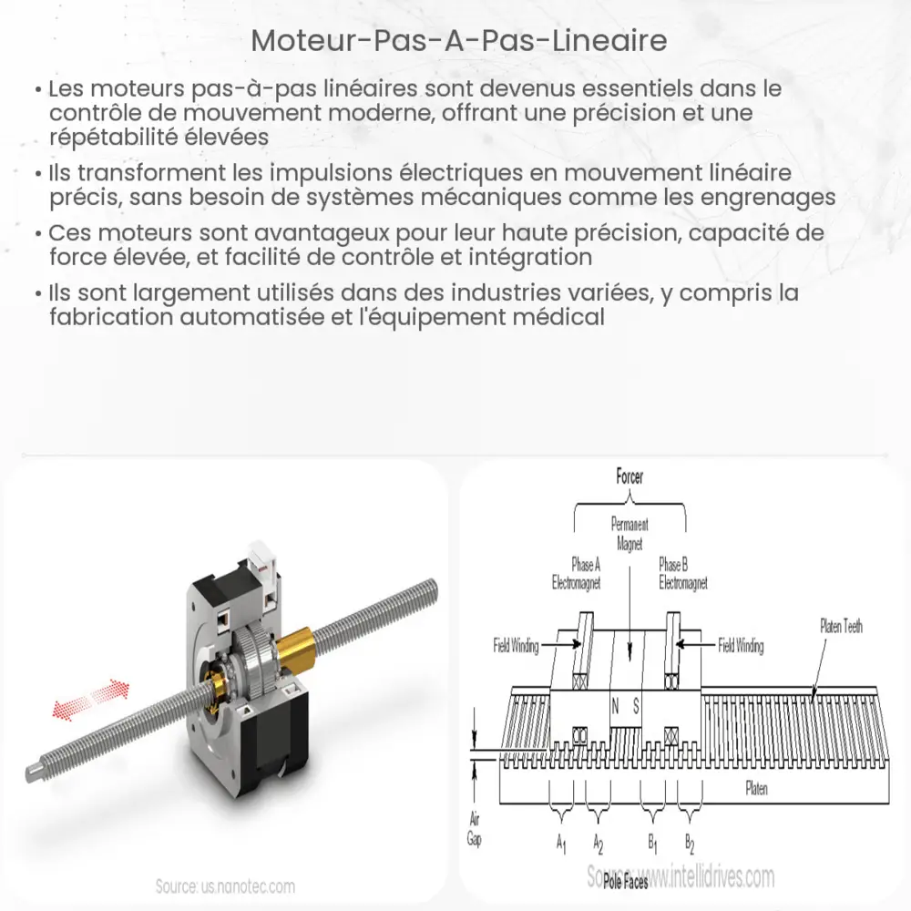 Moteur pas à pas linéaire