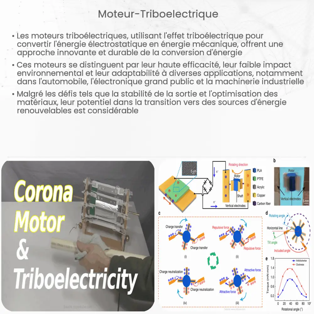 Moteur triboélectrique