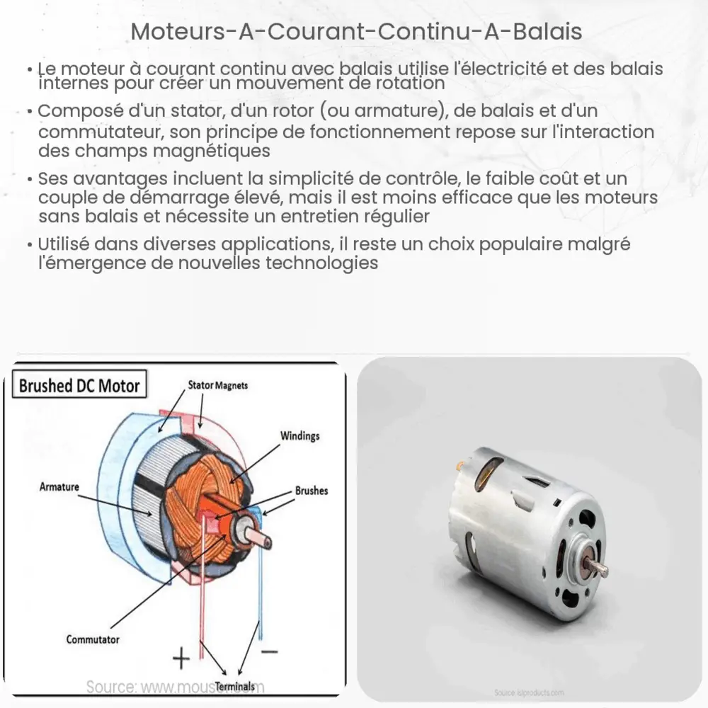 Moteurs à courant continu à balais