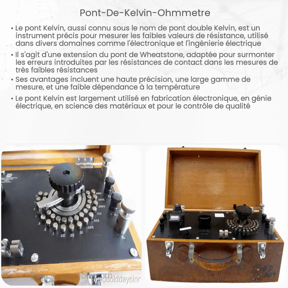 Pont de Kelvin ohmmètre