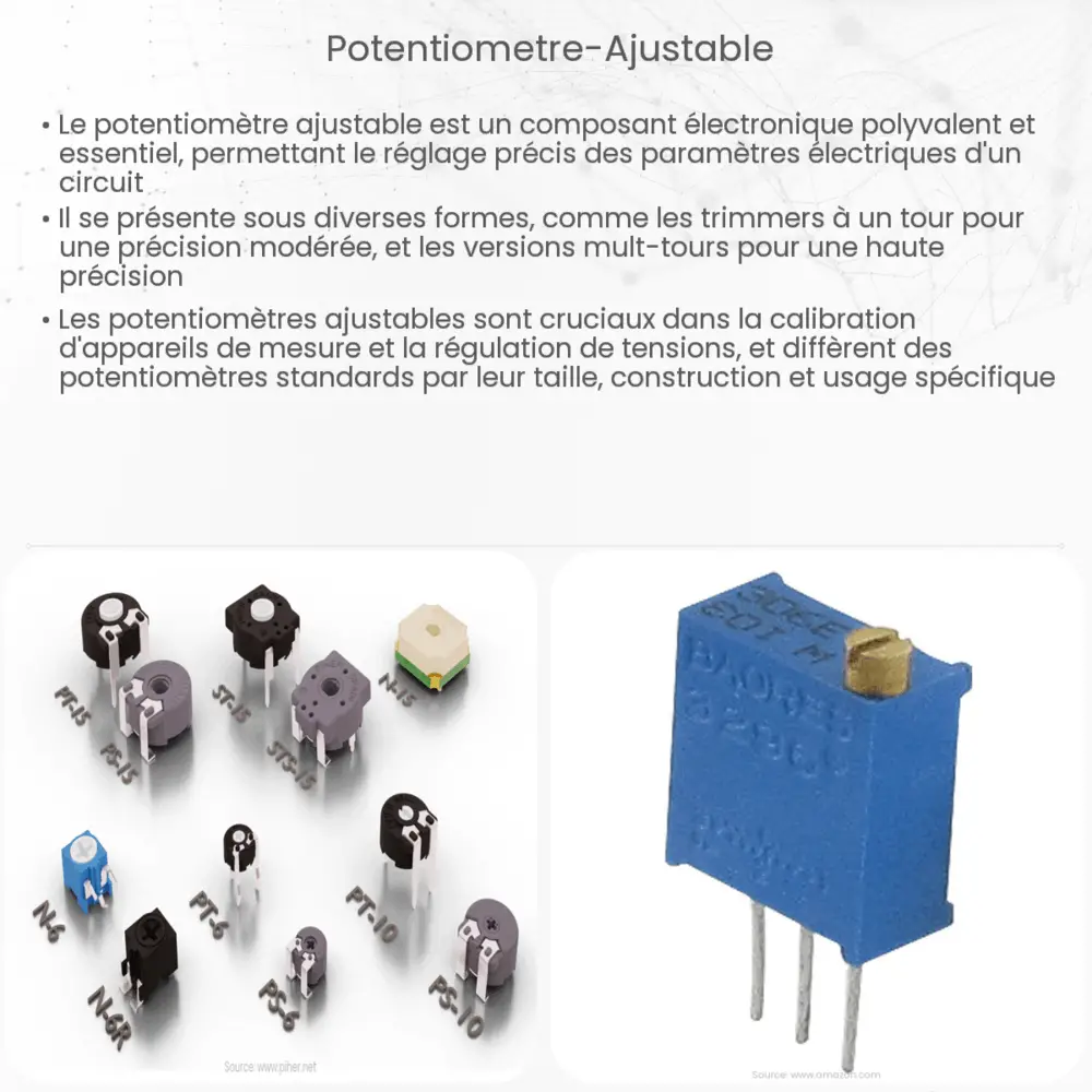 Potentiomètre ajustable