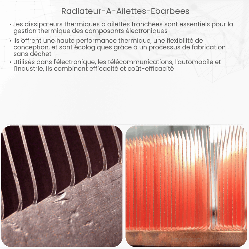 Radiateur à ailettes ébarbées