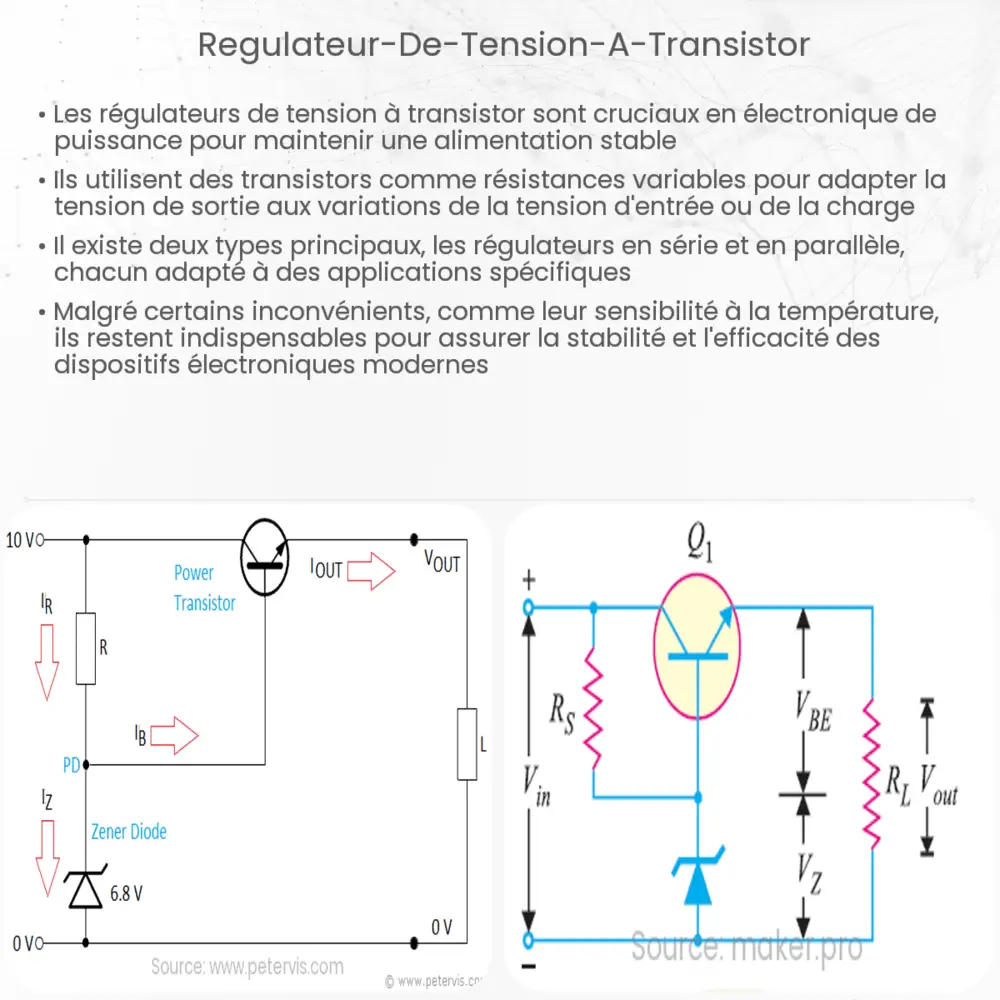 Régulateur de tension à transistor