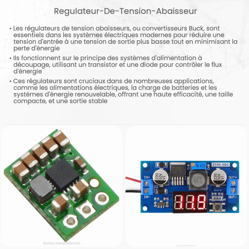 Régulateur de tension abaisseur
