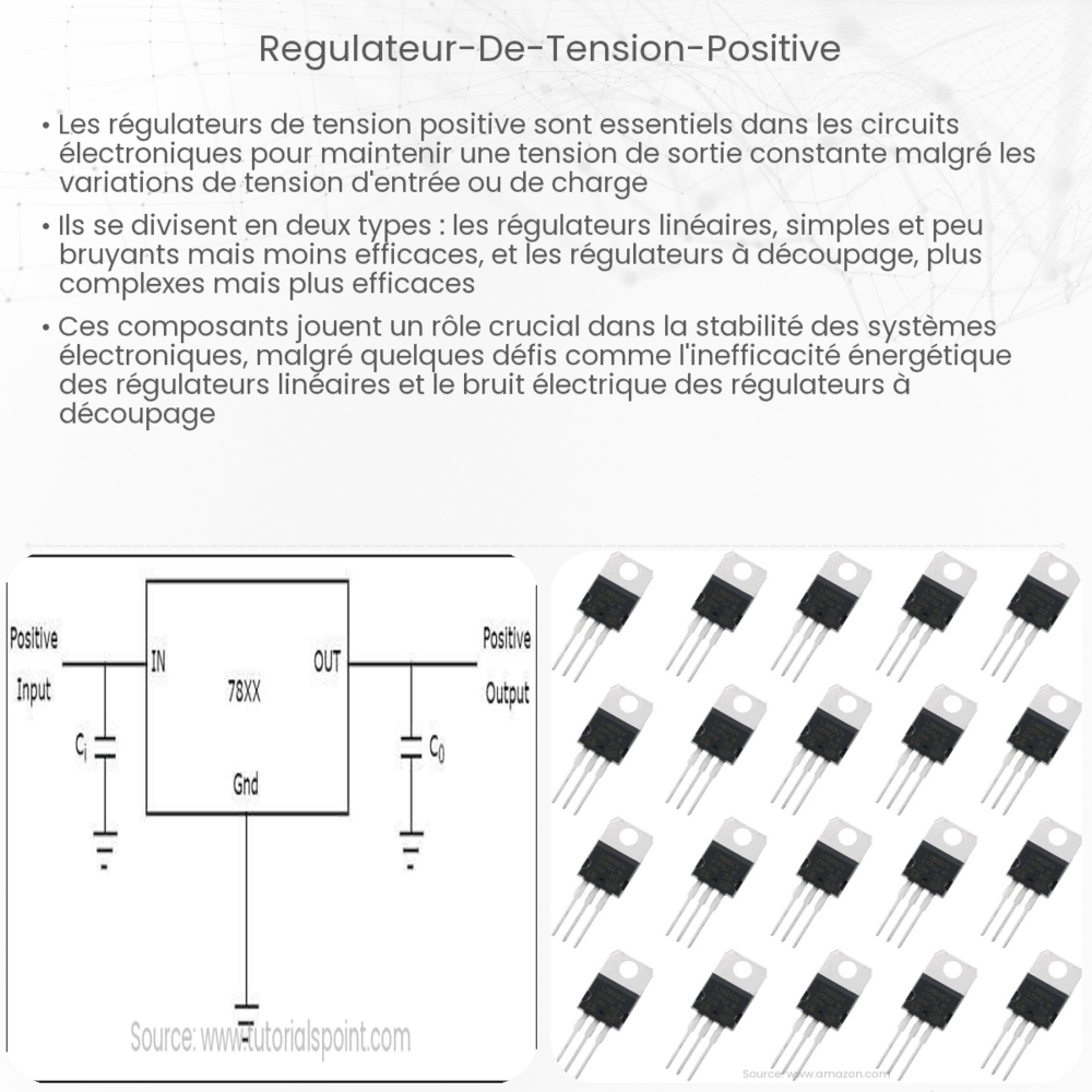 Régulateur de tension positive | Comment ça marche, application et ...