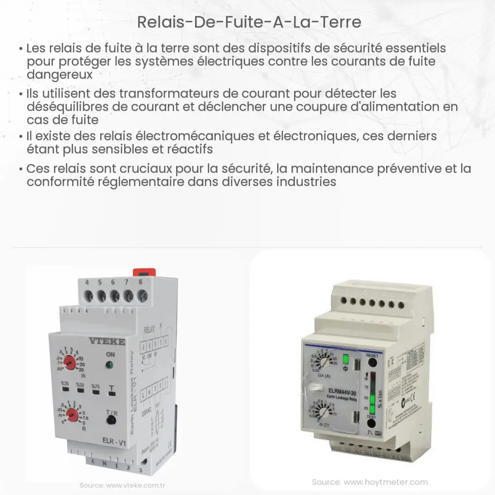 Relais de fuite à la terre